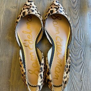 NWOT Sam Edelman flats Leopard fur 8.5